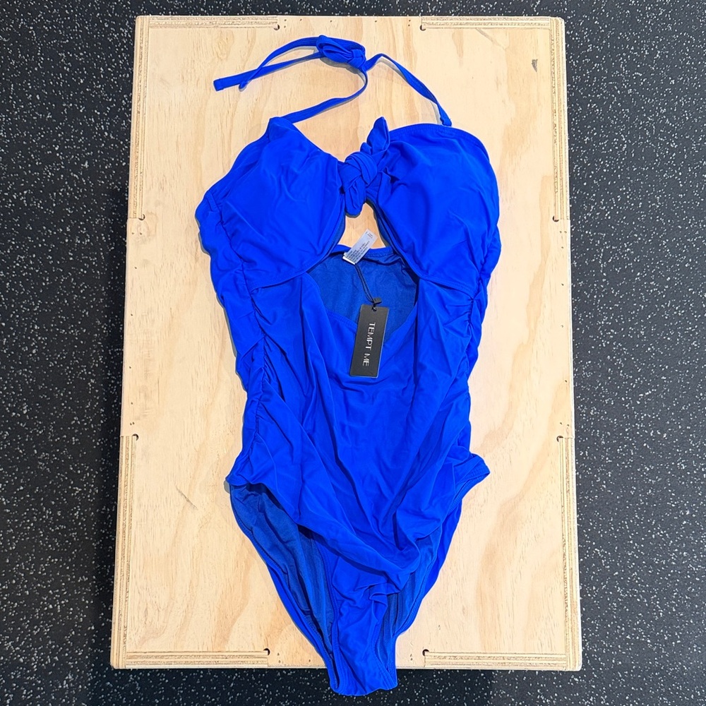 Blue Women's One Piece Swimsuit